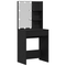 vidaXL Dressing Table Set with LED Black Oak Engineered Wood
