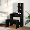 vidaXL Dressing Table Set Black Oak Engineered Wood