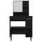 vidaXL Dressing Table Set Black Oak Engineered Wood
