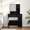 vidaXL Dressing Table Set Black Oak Engineered Wood
