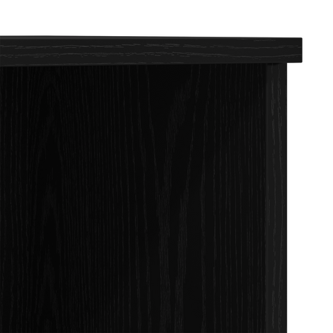 vidaXL Highboard Black Oak 132x35,5x103,5 cm Engineered Wood