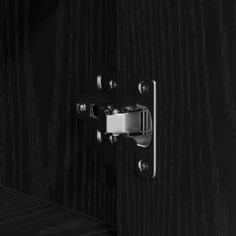 vidaXL Highboard Black Oak Engineered Wood