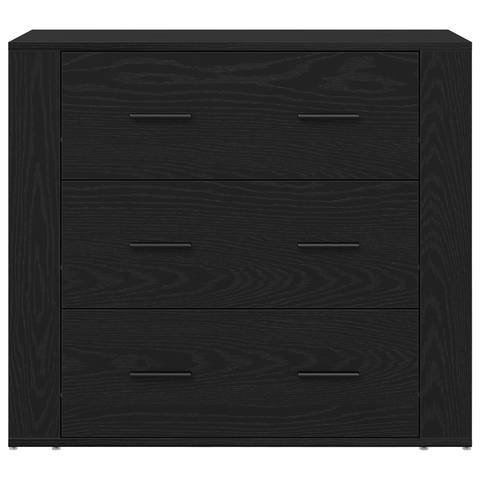 vidaXL Highboard Black Oak Engineered Wood
