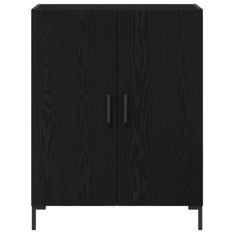 vidaXL Highboard Black Oak 69.5x34x180 cm Engineered Wood