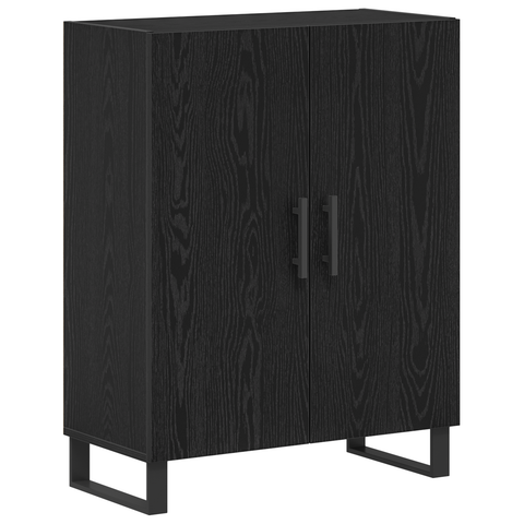 vidaXL Highboard Black Oak 69.5x34x180 cm Engineered Wood