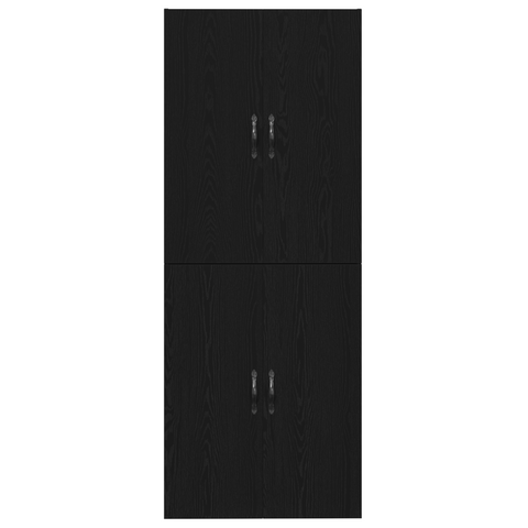 vidaXL Cabinets 2 pcs Black Oak 69,5x34x180 cm Engineered Wood