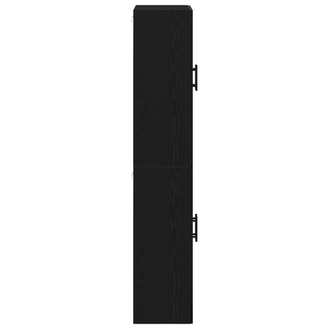 vidaXL Cabinets 2 pcs Black Oak 69,5x34x180 cm Engineered Wood