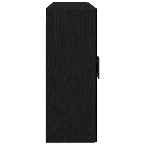 vidaXL Wall Mounted Cabinets 2 pcs Black Oak Engineered Wood