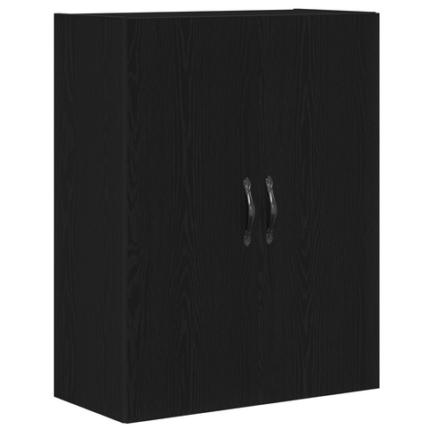 vidaXL Highboard Black Oak 69,5x34x180 cm Engineered Wood