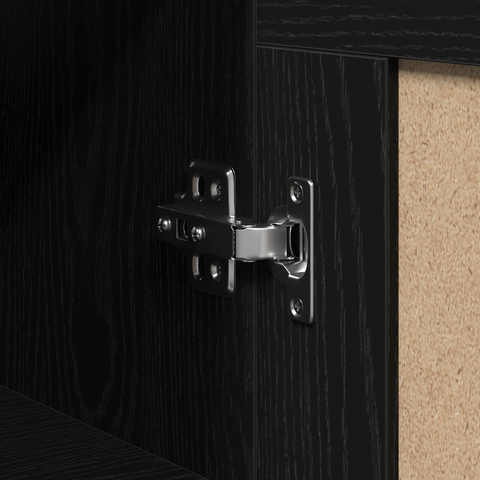 vidaXL Highboard Black Oak 69.5x34x180 cm Engineered Wood