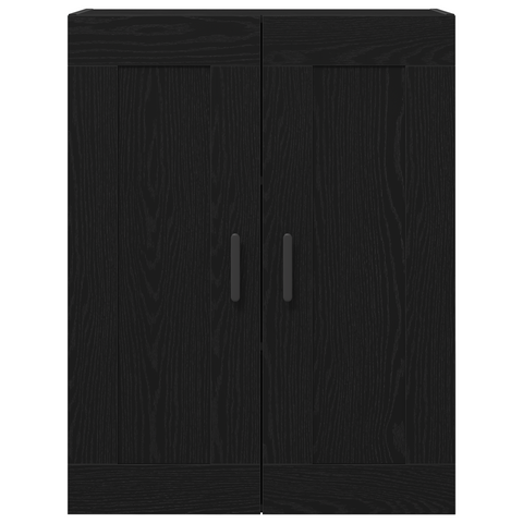 vidaXL Highboard Black Oak 69.5x34x180 cm Engineered Wood