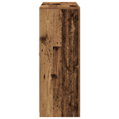 vidaXL Sideboard with LED Lights Old Wood 181.5x37x100 cm Engineered Wood