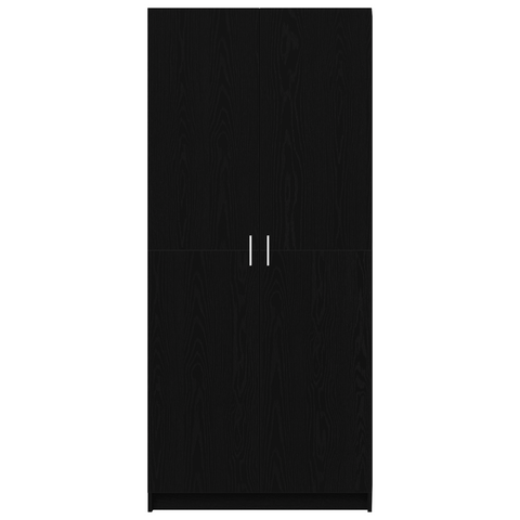 vidaXL Wardrobe Black Oak 80x51x180 cm Engineered Wood