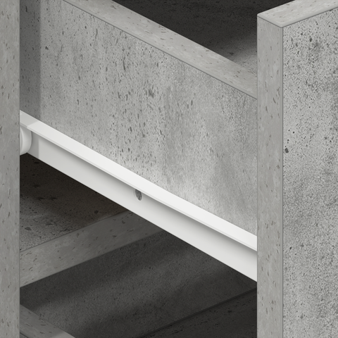 vidaXL Sideboard Concrete Grey Engineered Wood 120 x 36 x 69 cm Storage