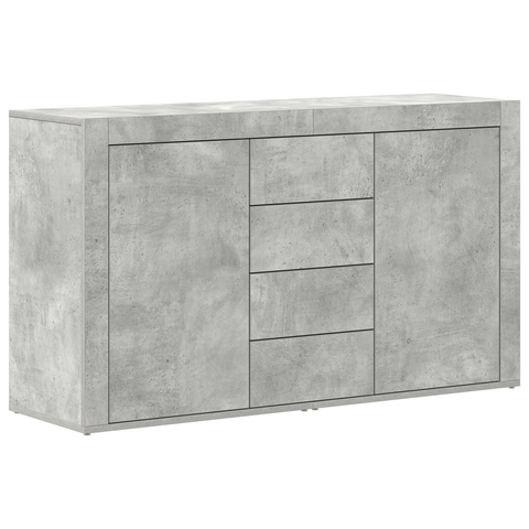 vidaXL Sideboard Concrete Grey Engineered Wood 120 x 36 x 69 cm Storage