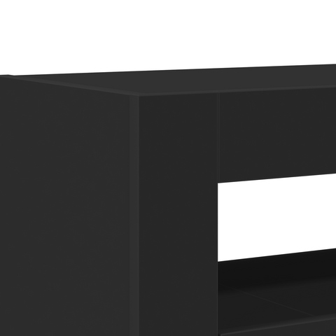 vidaXL Sideboard Black Engineered wood 116 x 30 x 75 cm Sideboard