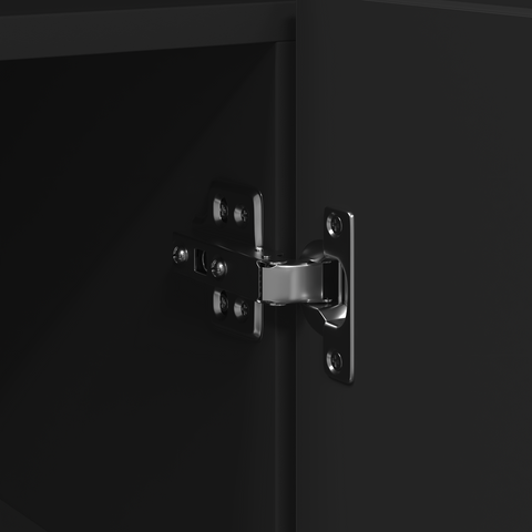 vidaXL Sideboard Black Engineered wood 116 x 30 x 75 cm Sideboard