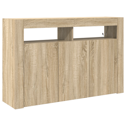 vidaXL Sideboard Sonoma oak Engineered wood 116 x 30 x 75 cm Sideboard