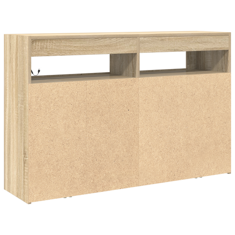 vidaXL Sideboard Sonoma oak Engineered wood 116 x 30 x 75 cm Sideboard