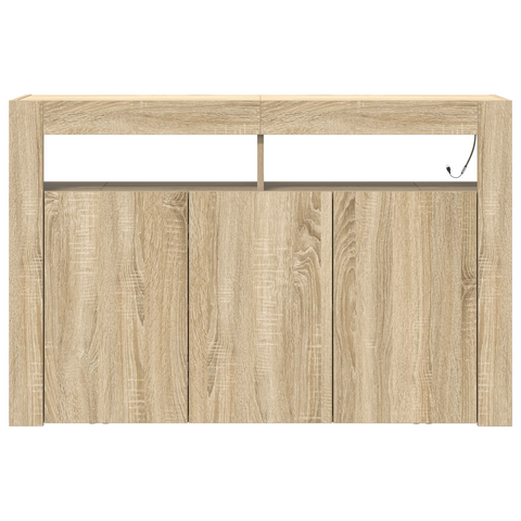 vidaXL Sideboard Sonoma oak Engineered wood 116 x 30 x 75 cm Sideboard