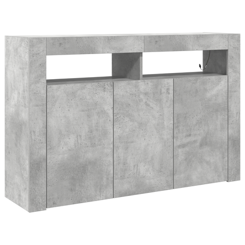 vidaXL Sideboard Concrete Grey Engineered Wood 116 x 30 x 75 cm