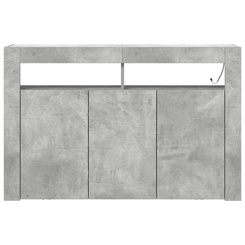 vidaXL Sideboard Concrete Grey Engineered Wood 116 x 30 x 75 cm