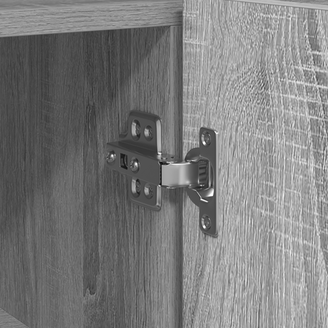 vidaXL Sideboard Grey sonoma Engineered wood 116 x 30 x 75 cm Sideboard