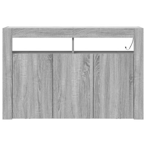 vidaXL Sideboard Grey sonoma Engineered wood 116 x 30 x 75 cm Sideboard