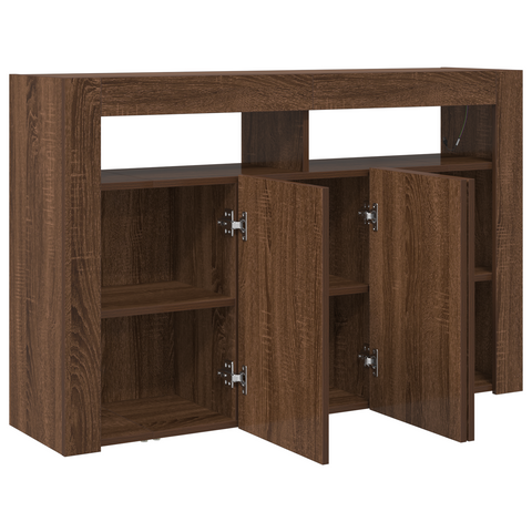 vidaXL Sideboard Brown Oak Engineered Wood 116 x 30 x 75 cm Sideboard