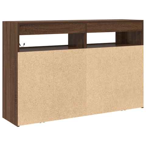 vidaXL Sideboard Brown Oak Engineered Wood 116 x 30 x 75 cm Sideboard