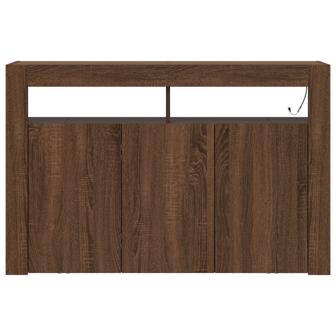 vidaXL Sideboard Brown Oak Engineered Wood 116 x 30 x 75 cm Sideboard