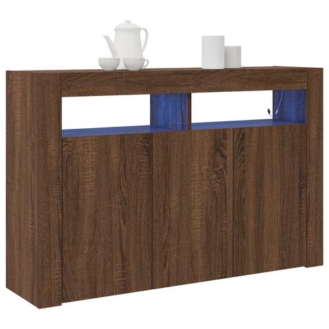 vidaXL Sideboard Brown Oak Engineered Wood 116 x 30 x 75 cm Sideboard