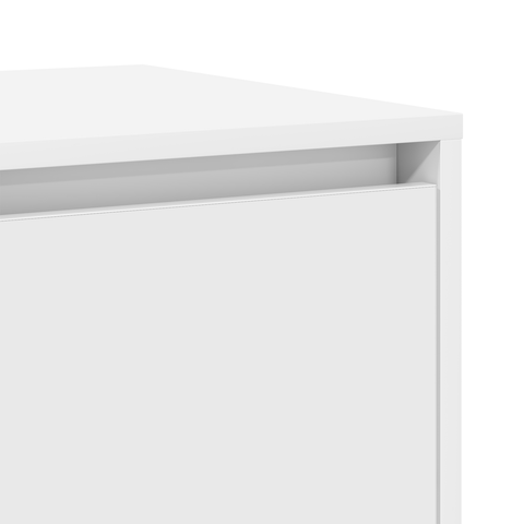 vidaXL White Sideboard White Wood 135 x 41 x 75 cm White Sideboard