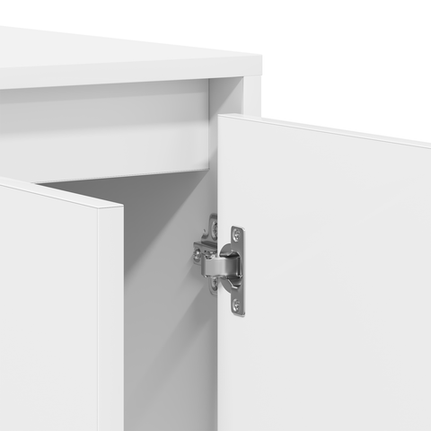 vidaXL White Sideboard White Wood 135 x 41 x 75 cm White Sideboard