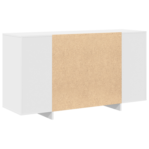 vidaXL White Sideboard White Wood 135 x 41 x 75 cm White Sideboard