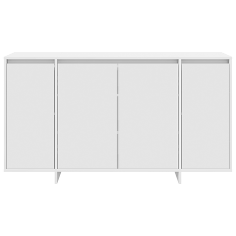 vidaXL White Sideboard White Wood 135 x 41 x 75 cm White Sideboard