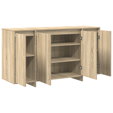 vidaXL Oak Sideboard Sonoma oak Engineered wood 135 x 41 x 75 cm