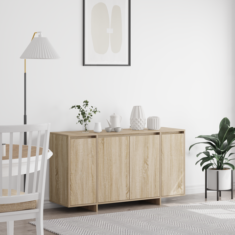 vidaXL Oak Sideboard Sonoma oak Engineered wood 135 x 41 x 75 cm
