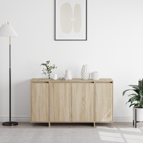 vidaXL Oak Sideboard Sonoma oak Engineered wood 135 x 41 x 75 cm