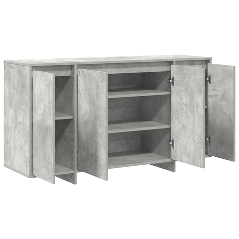 vidaXL Concrete Grey Sideboard Concrete grey Engineered wood