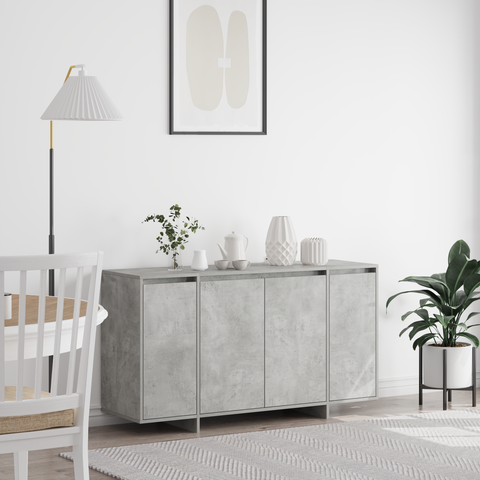 vidaXL Concrete Grey Sideboard Concrete grey Engineered wood