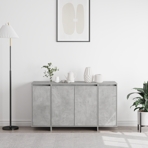 vidaXL Concrete Grey Sideboard Concrete grey Engineered wood