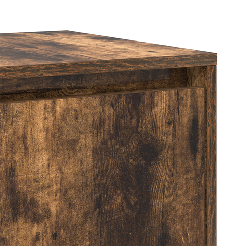 vidaXL Smoked Oak Sideboard Smoked oak Wood 135 x 41 x 75 cm Storage