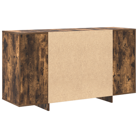 vidaXL Smoked Oak Sideboard Smoked oak Wood 135 x 41 x 75 cm Storage