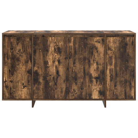 vidaXL Smoked Oak Sideboard Smoked oak Wood 135 x 41 x 75 cm Storage
