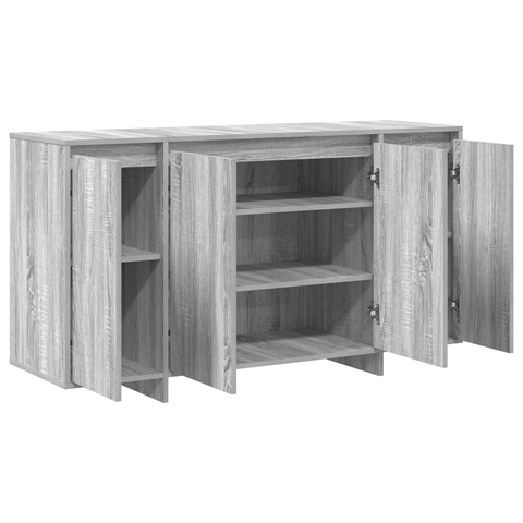 vidaXL Grey Sideboard Grey sonoma Engineered wood 135 x 41 x 75 cm