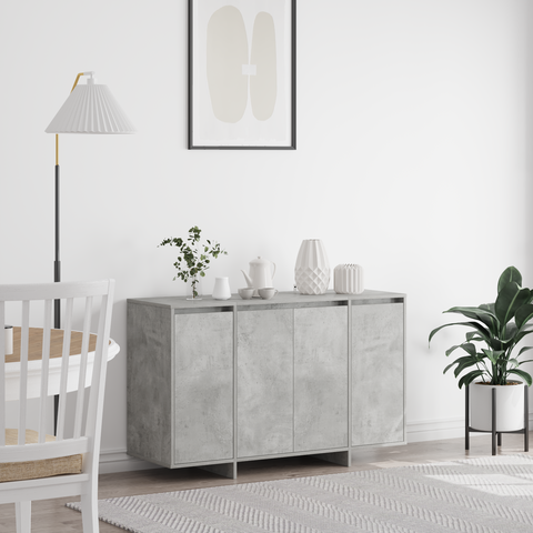 vidaXL Concrete Grey Sideboard Concrete grey Engineered wood