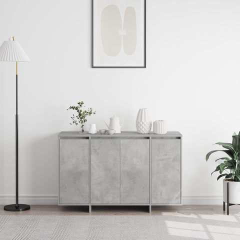 vidaXL Concrete Grey Sideboard Concrete grey Engineered wood