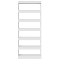 vidaXL White Bookshelf White Engineered wood 80 x 30 x 198 cm Storage