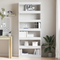 vidaXL White Bookshelf White Engineered wood 80 x 30 x 198 cm Storage